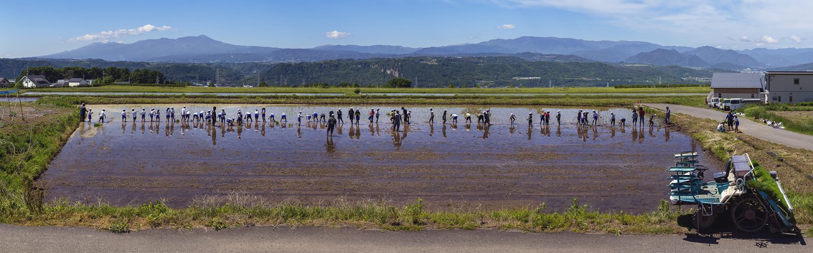 《A Classroom with a View: Spring: Rice Planting 春:田んぼ絵》2017年 《A Classroom with a View: Spring: Rice Planting 春:田んぼ絵》2017年