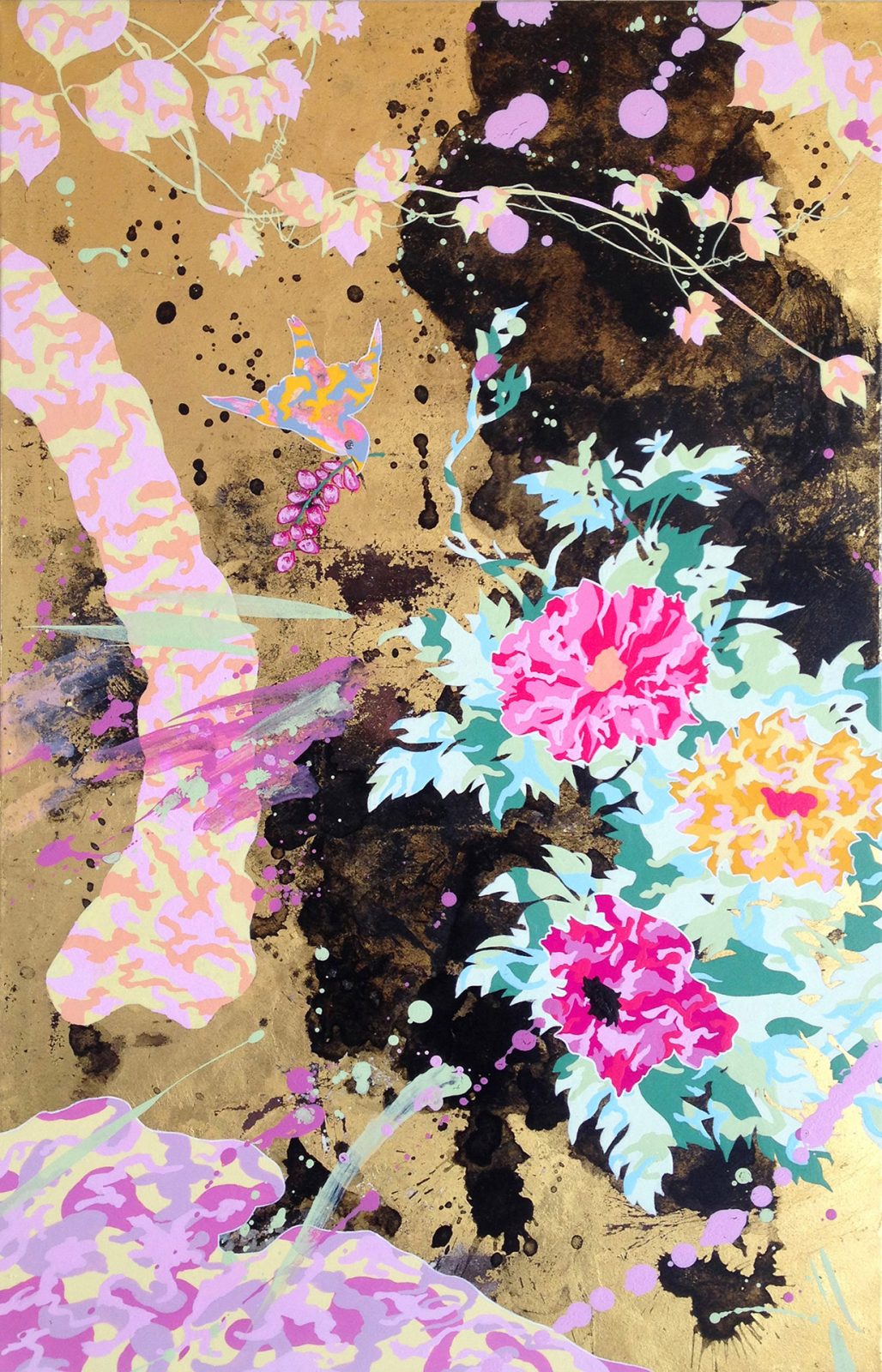 《Camouflage(bird&Peony)》2014年