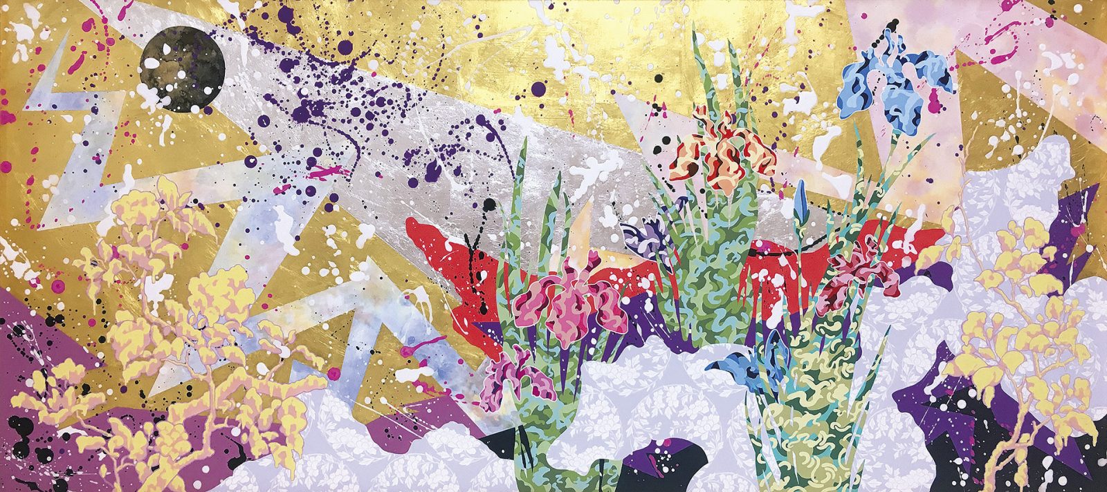 《Moon and Irises》2017年